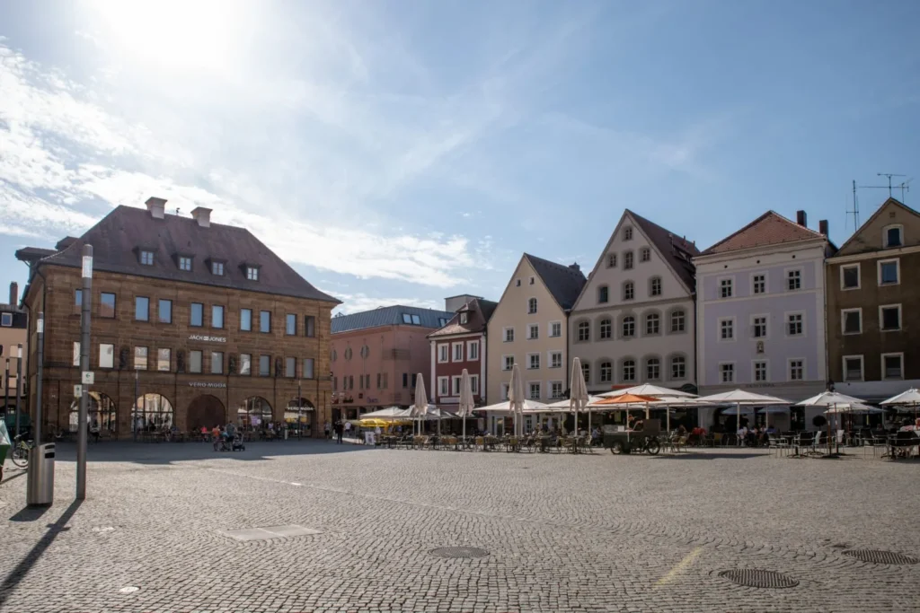 Der Marktplatz in der Amberger Altstadt